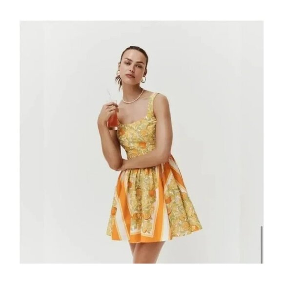 J.Crew Stefania Dress in Limone Scarf Print- Size 6- NWT - Picture 2 of 6